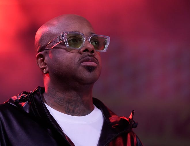 Jermaine Dupri emcees at the Mass Appeal x Hulu “Freaknik: The Wildest Party Never Told” showcase at Stubb’s at SXSW Wednesday March 13, 2024.