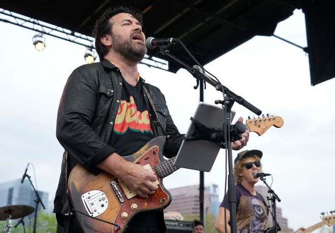 Bob Schneider performs at the Steamboat 1874 Reunion Concert at Auditorium Shores during SXSW Thursday March 14, 2024. The concert featured Austin bands that frequently performed at the Sixth Street venue in the 90s.